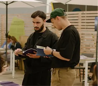 An evangelist on the streets sharing God's word